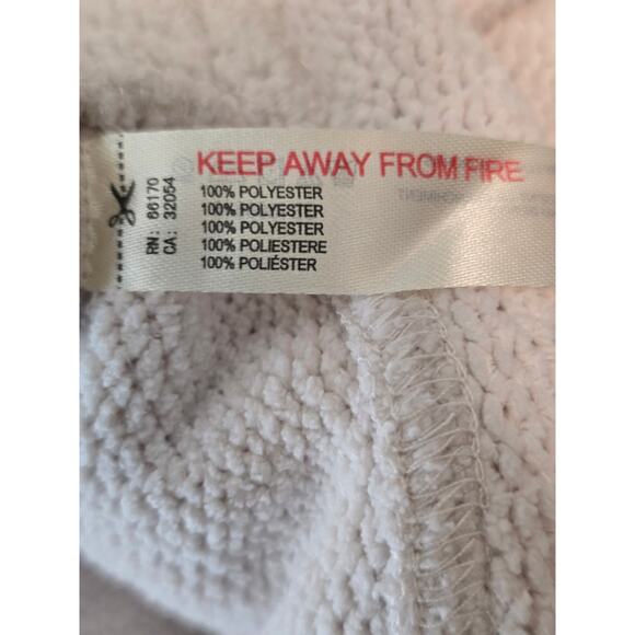 Free People Beach Winter White Kangaroo Pocket Cowl Neck Sweatshirt L - Picture 6 of 6